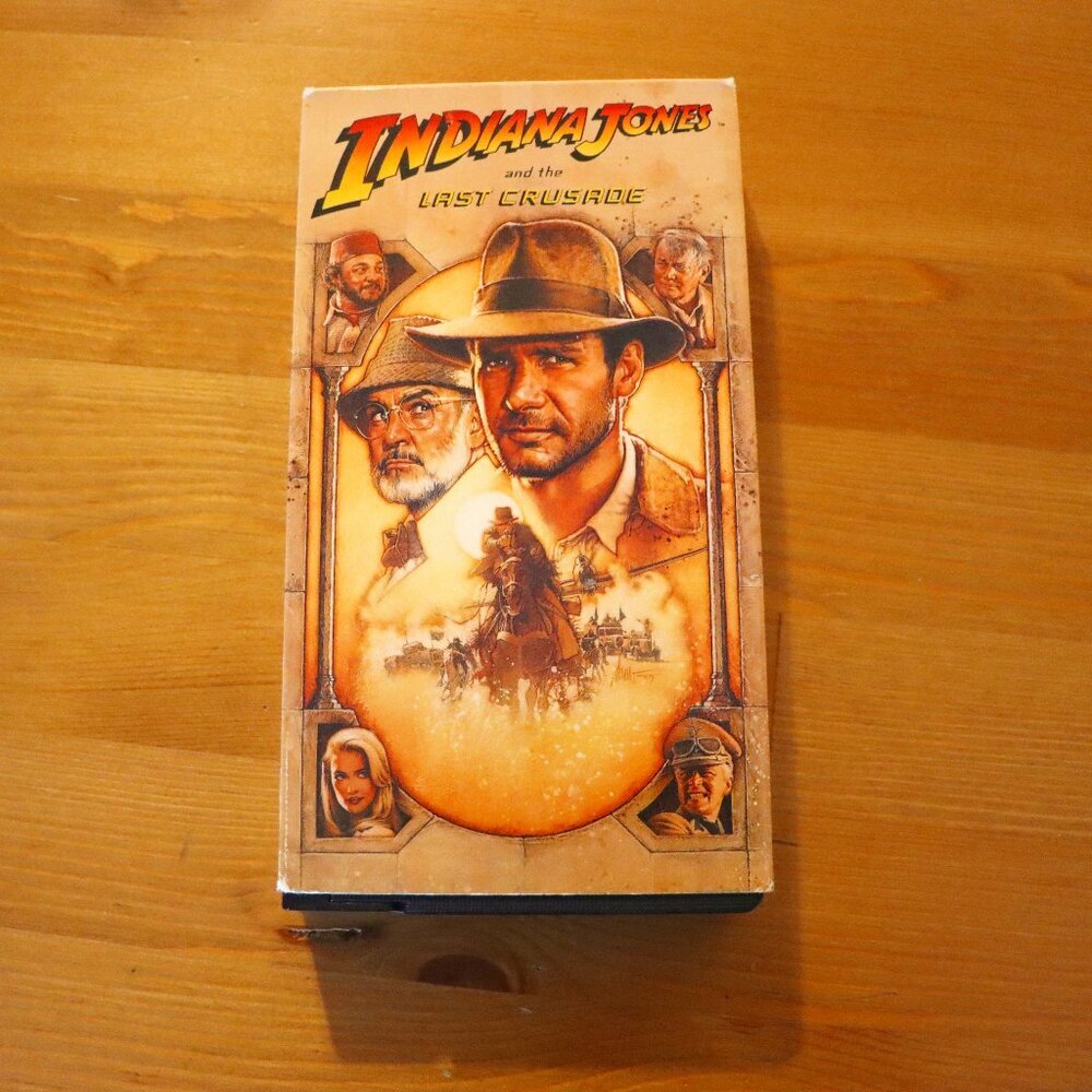 Indiana Jones and the Last Crusade, Vintage VHS tape, used good condition